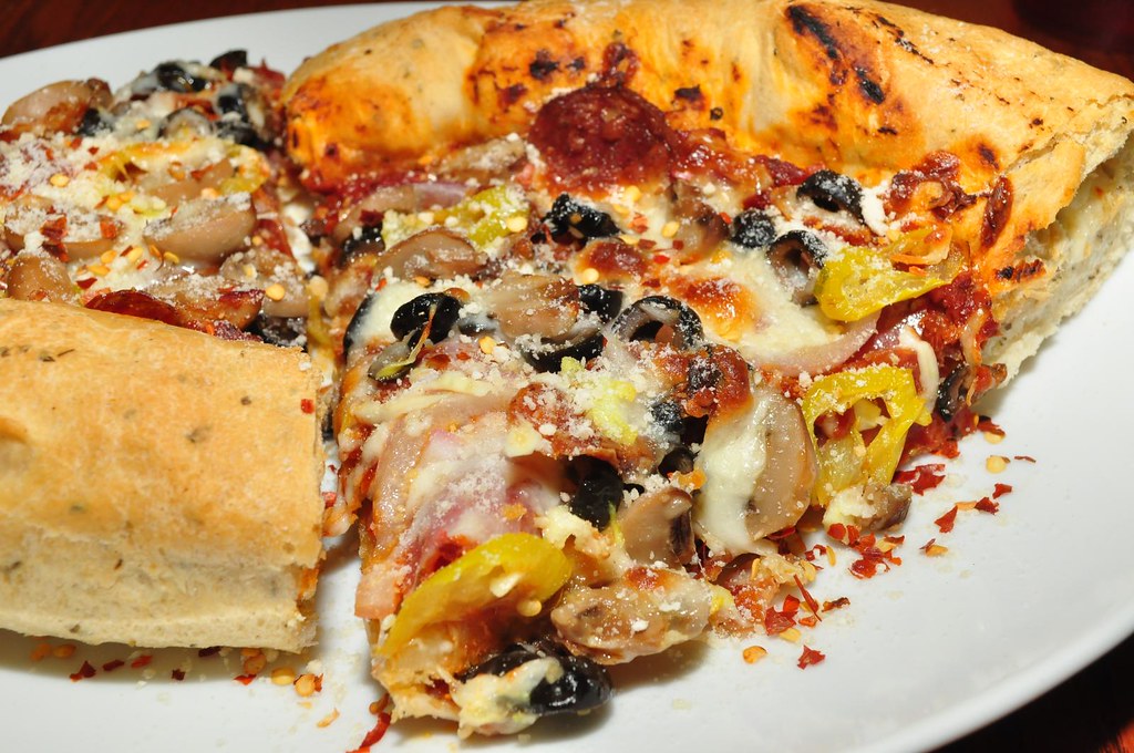 Mediterranean Pizza Slice